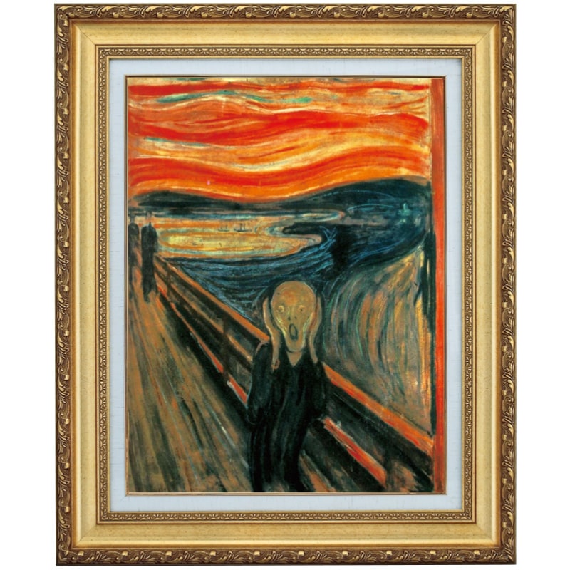 ムンクMunch [ 慰め ]1894年作/ 厚紙に色鉛筆( 複製画 ) /額装 ムンクMunch [ 慰め ]1894年作/ 厚紙に色鉛筆( 複製画 ) /額装