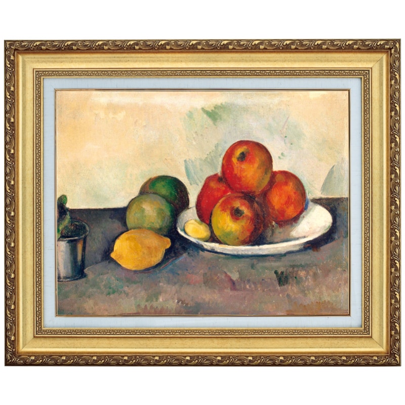 セザンヌ 「リンゴのある静物」 10号 立体複製名画 : アートの友社