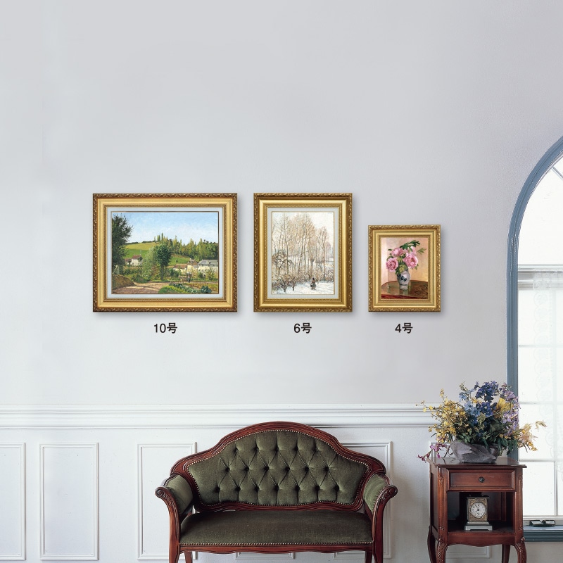 立体複製名画 モネ「ジヴェルニーの積みわら」4号【ポイント5％還元中