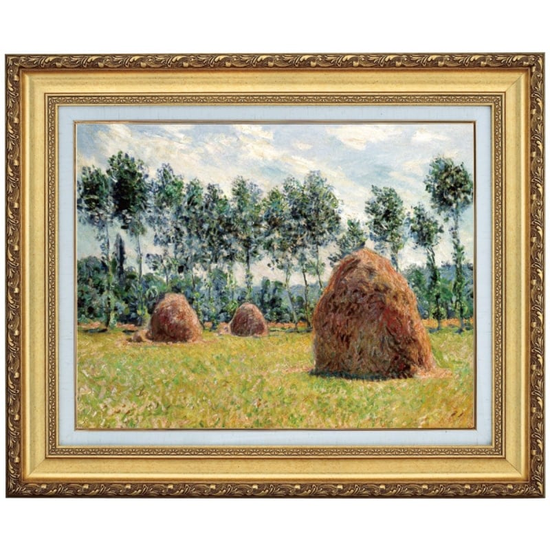 立体複製名画 モネ「ジヴェルニーの積みわら」4号【ポイント5％還元中