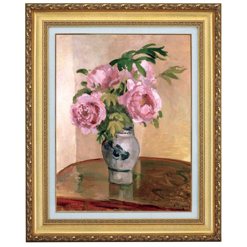 カミーユ・ピサロ「牡丹の花束」6号 立体複製名画 アートの友社