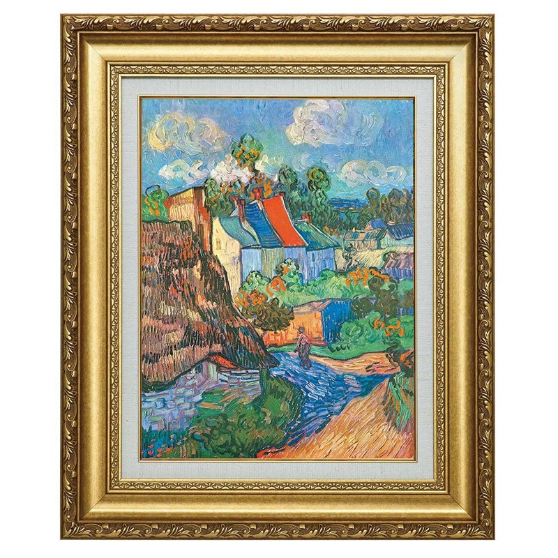 ゴッホ 「オーヴェルの家々」 6号 立体複製名画 【5％ポイント還元中