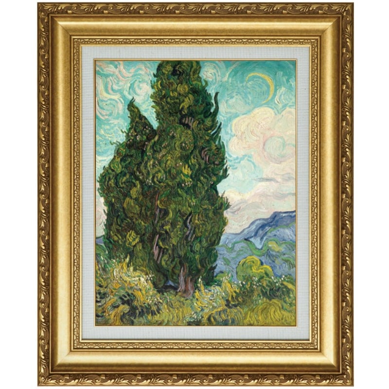 ゴッホ 「糸杉」 6号 立体複製名画 【5％ポイント還元中】 : アートの