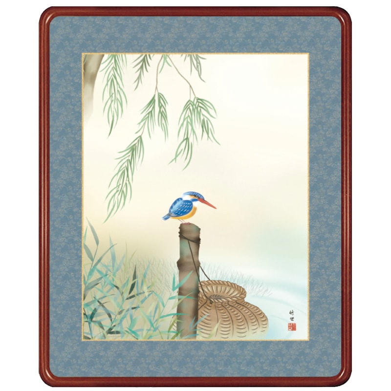 かわせみ』田村竹世 日本画額【ポイント5％還元中】 : アートの友社