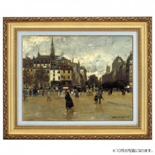 ルイジ・ロワール 「パレ通り、サン・ミッシェル」 4号 立体複製名画