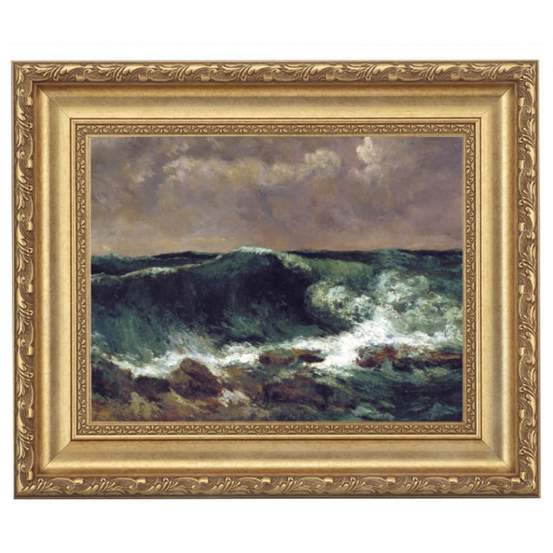 クールベ 「波」 4号 立体複製名画 : アートの友社 立体複製名画