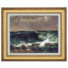 クールベ 「森の小道」 10号 立体複製名画 【5％ポイント還元中