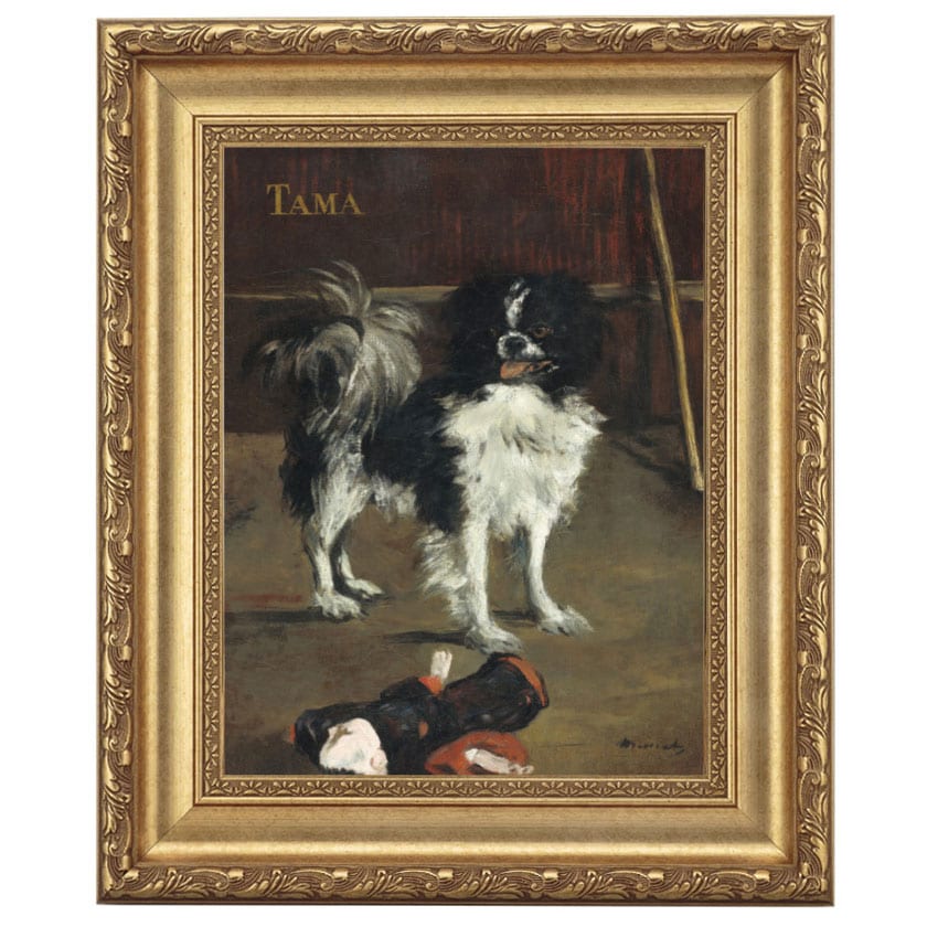 マネ 「タマ、日本犬」 4号 立体複製名画 【5％ポイント還元中