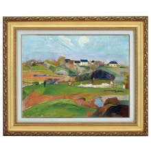 ゴーギャン（ゴーガン） 「タヒチの女」 10号 立体複製名画【ポイント