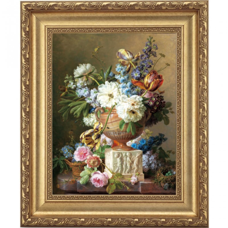 スパーンドンク 「花の静物」 4号 立体複製名画 【5％ポイント