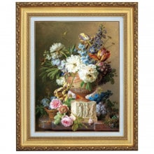 スパーンドンク 「花の静物」 4号 立体複製名画 【5％ポイント還元中