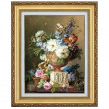 スパーンドンク 「花の静物」 4号 立体複製名画 【5％ポイント還元中