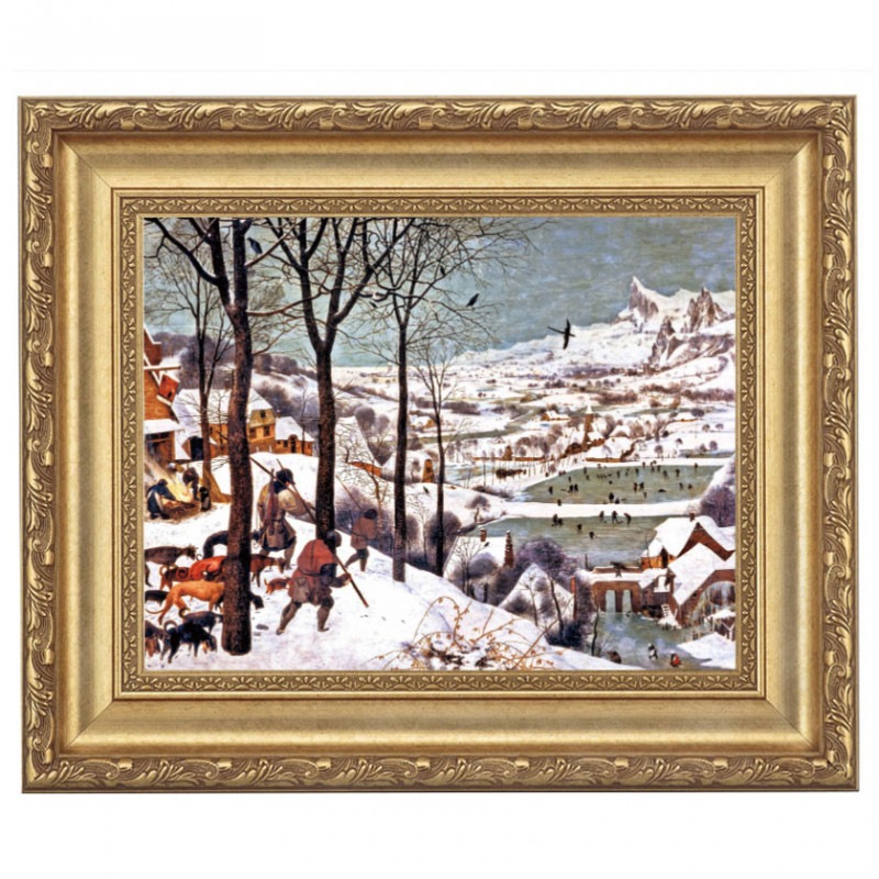 ブリューゲル 「雪中の狩人」 4号 立体複製名画 : アートの友社 立体