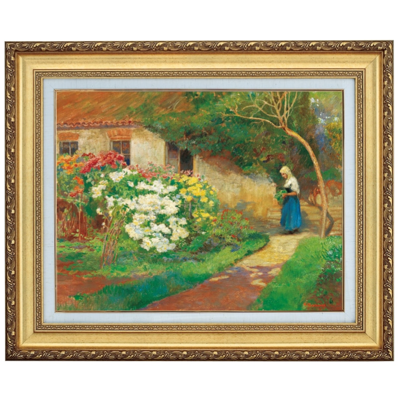 マンステッド 「農家の庭」 10号 立体複製名画【ポイント5％還元中