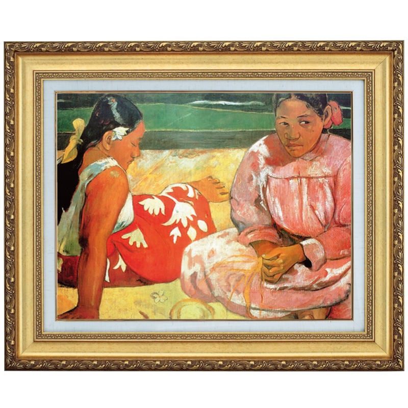 ゴーギャン（ゴーガン） 「タヒチの女」 10号 立体複製名画【ポイント