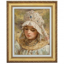 自画像　ミニ絵画 Jacopo_Robusti_Tintoretto_-