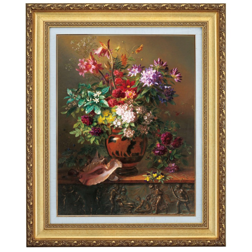 ヨハネス・ファン・オス 「ギリシャ花瓶の花（春の寓話）」 6号 立体