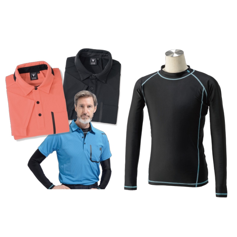 ポロシャツと黒Tシャツのセット5枚 4．1oz ドライアスレチックポロシャツ 5910－01