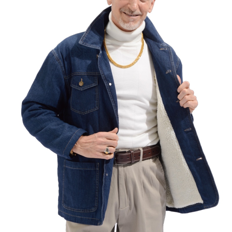 裏ボア付き デニムジャケット 【ポイント5％還元中】 : 裏ボア付き