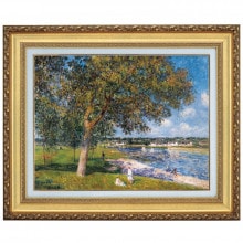 立体複製名画 シスレー「モレのポプラ並木」10号 : アートの友社