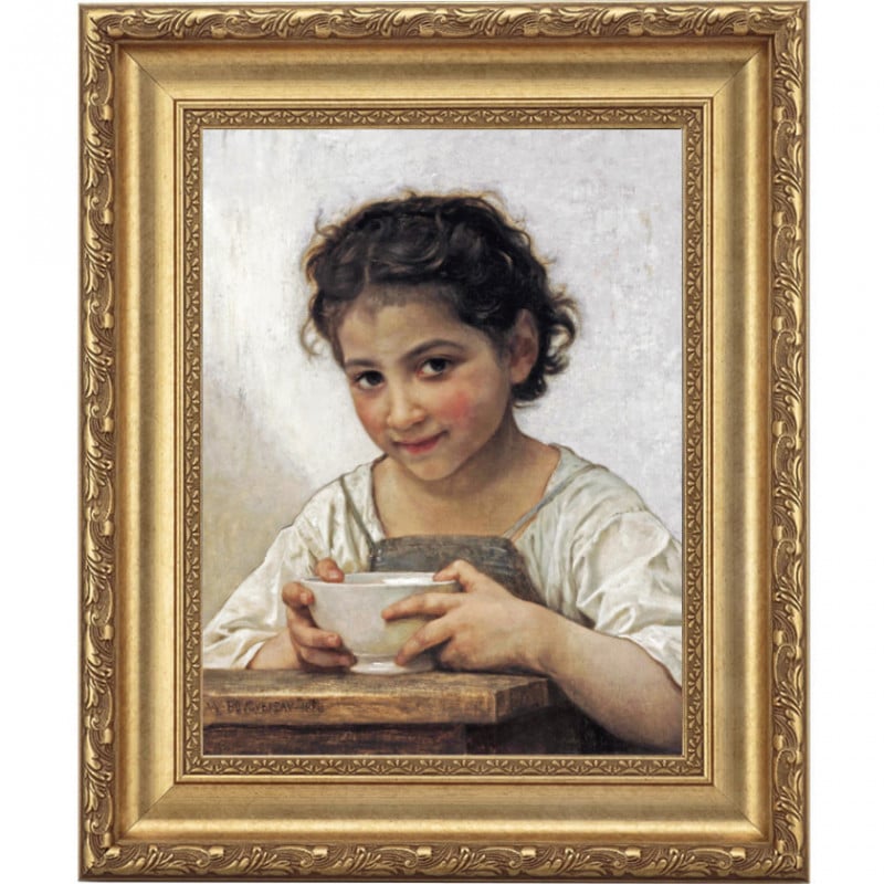 ブグロー「ミルクスープ」4号立体複製名画【ポイント5％還元中