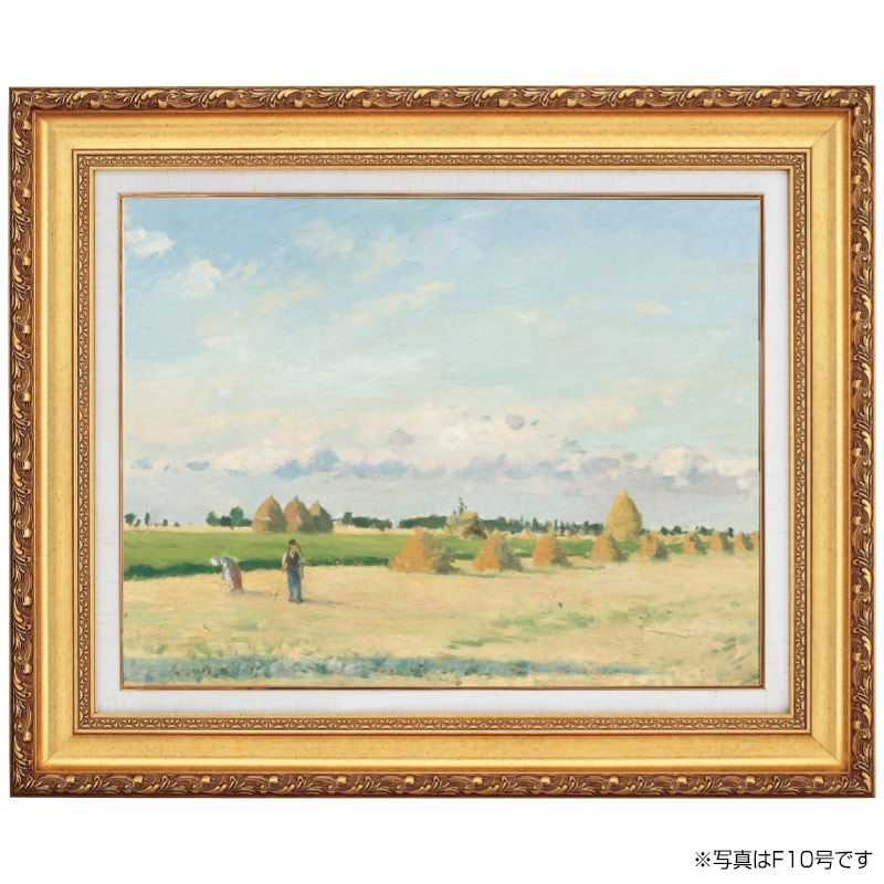 ピサロ イル・ド・フランスの風景 6号 立体複製名画 絵画 額付き