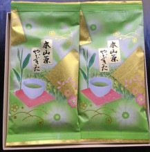 〜 やぶきた茶ギフトセット(100g×2本）農薬不使用茶【ご贈答品用】
