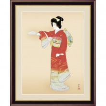 上村松園「序の舞」額|複製 掛軸 横山大観・伊藤若冲など日本画をご紹介|アートの友社
