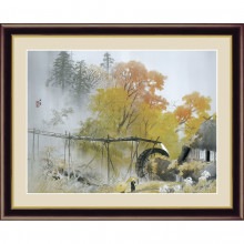 川合玉堂「彩雨」額|複製 掛軸 横山大観・伊藤若冲など日本画をご紹介|アートの友社