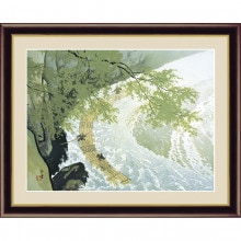 川合玉堂「筏」額|複製 掛軸 横山大観・伊藤若冲など日本画をご紹介|アートの友社