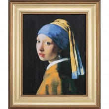 立体複製名画 フェルメール「真珠の耳飾りの少女」（3号）|複製名画　ゴッホ、モネなど海外画家をご紹介|アートの友社
