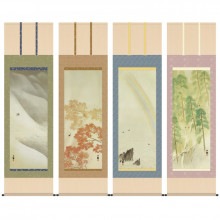 横山大観『春夏秋冬』高級掛軸4点セット|複製 掛軸 横山大観・伊藤若冲など日本画をご紹介|アートの友社