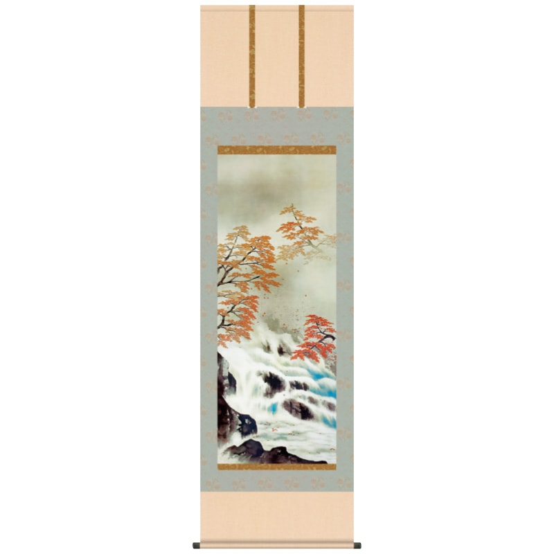 横山大観『秋色』高級掛軸 : アートの友社 横山大観『秋色』高級掛軸