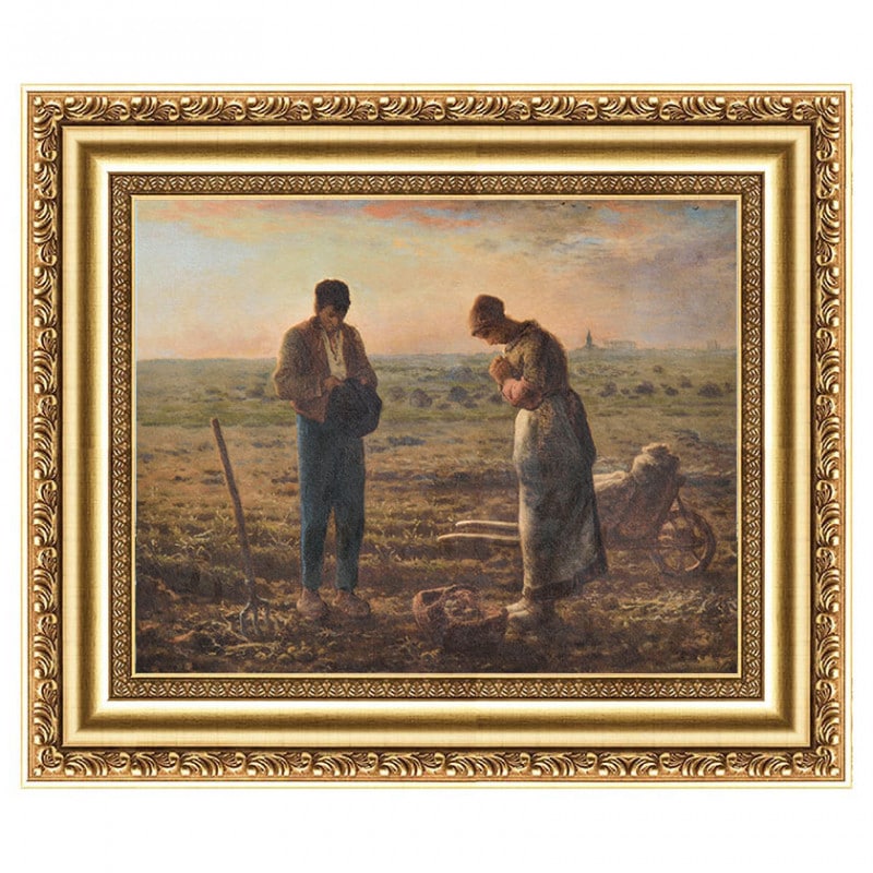 ミレー　種をまく人　世界の名画　アンティークフレーム　絵画　古い額縁　ガラス入り 種まく人』 ミレー 10号 立体複製名画 額装付 【ポイント5