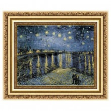 立体複製名画 ゴッホ「ローヌ川の星月夜」（3号）