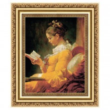 立体複製名画 フラゴナール「本を読む少女」（3号）