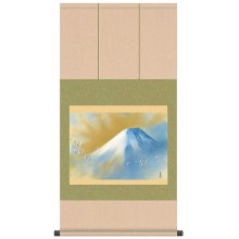 横山大観 「霊峰飛鶴（れいほうひかく）」掛軸