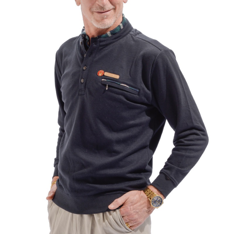 NEW 重ね着風 2重襟トレーナー2色組 : NEW 重ね着風 2重襟トレーナー2