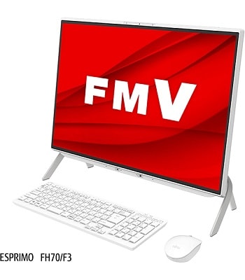 富士通 FMVF70F3W デスクトップパソコン ESPRIMO ホワイト : 富士通