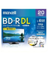 マクセル BRV50WPE.20S 録画用BDR 50GB ホワイトプリンタブル|テレビ・オーディオ・カメラ|ジョーワ