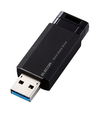 ���쥳�� ESD-EPK1000GBK ���դ�SSD �Υå��� USB3.2(Gen2)�б� 1TB �֥�å�