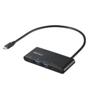 バッファロー BSH4U500C1PBK USBハブ ブラック|パソコン|ジョーワ