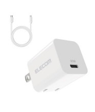 エレコム MPA-ACLP04WH USB Type-C 充電器 PD 対応 20W タイプC ×1 Type C to ライトニングケーブル 同梱型 1.5m ホワイト MPAACLP04WH|パソ