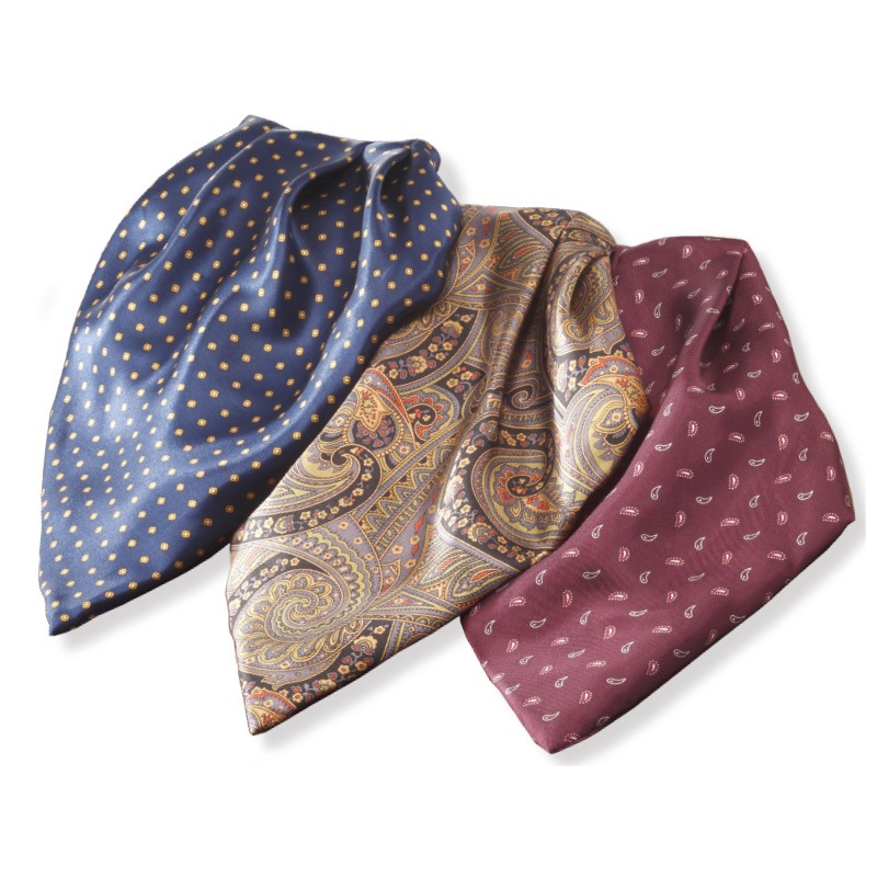 ワンタッチアスコットタイ3色組（3枚セット） 【ポイント5%還元中