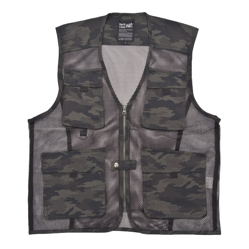 自衛隊仕様 迷彩柄多機能メッシュベスト 【ポイント5%還元中