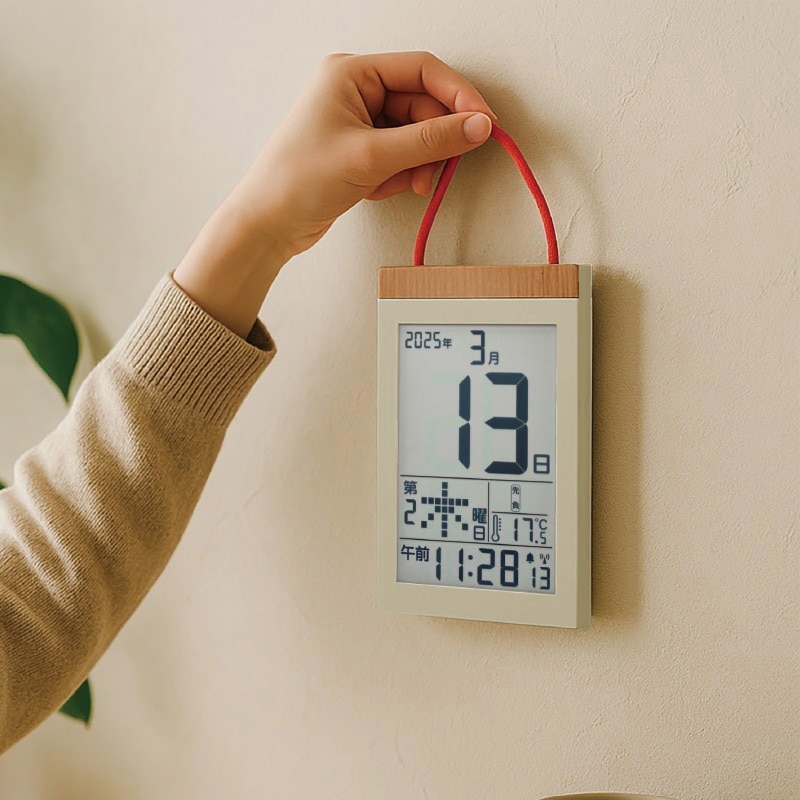 デジタル日めくりカレンダー デジタル日めくりカレンダー電波時計 - 熟年時代社 : デジタル日めくり
