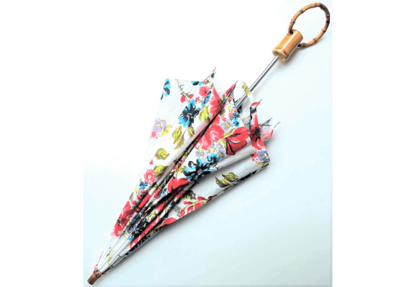 折り畳み日傘（晴雨兼用）持ち手輪/pink india