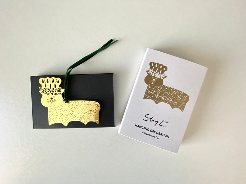 Stig.Lハンギングメタルデコレーション「GINGERBREAD　CAT」／Pluto Design