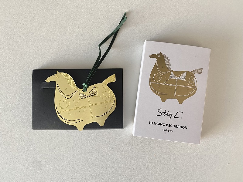Stig.Lハンギングメタルデコレーション「BRASS　SPRINGARE」／Pluto Design