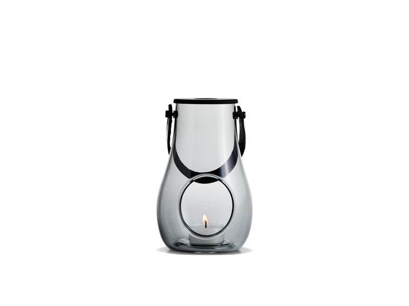 DESIGN WITH LIGHT　ランタン（スモーク） H16cm／HOLMEGAARD